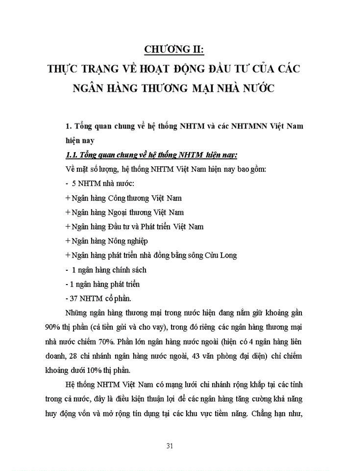 image for page Nâng cao hiệu quả hoạt động đầu tư tài chính của các Ngân hàng thương mại Nhà nước