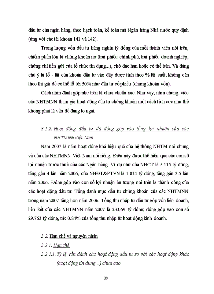 image for page Nâng cao hiệu quả hoạt động đầu tư tài chính của các Ngân hàng thương mại Nhà nước