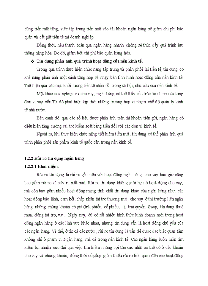 image for page Tổng quan về ngân hàng thương mại tín dụng rủi ro tín dụng và quản trị rủi ro tín dụng thông qua hệ thống xếp hạng tín dụng nội bộ