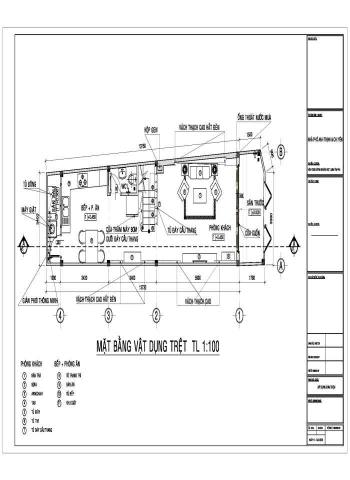 image for page Bản vẽ thiết kế kiến trúc nhà phố