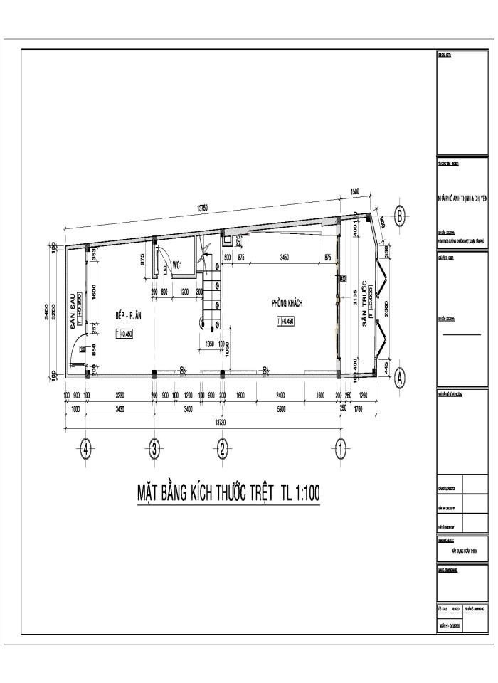 image for page Bản vẽ thiết kế kiến trúc nhà phố