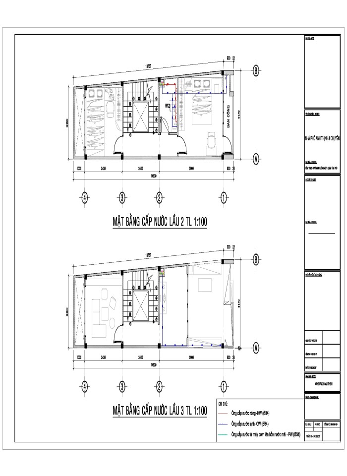 image for page Bản vẽ thiết kế kiến trúc nhà phố