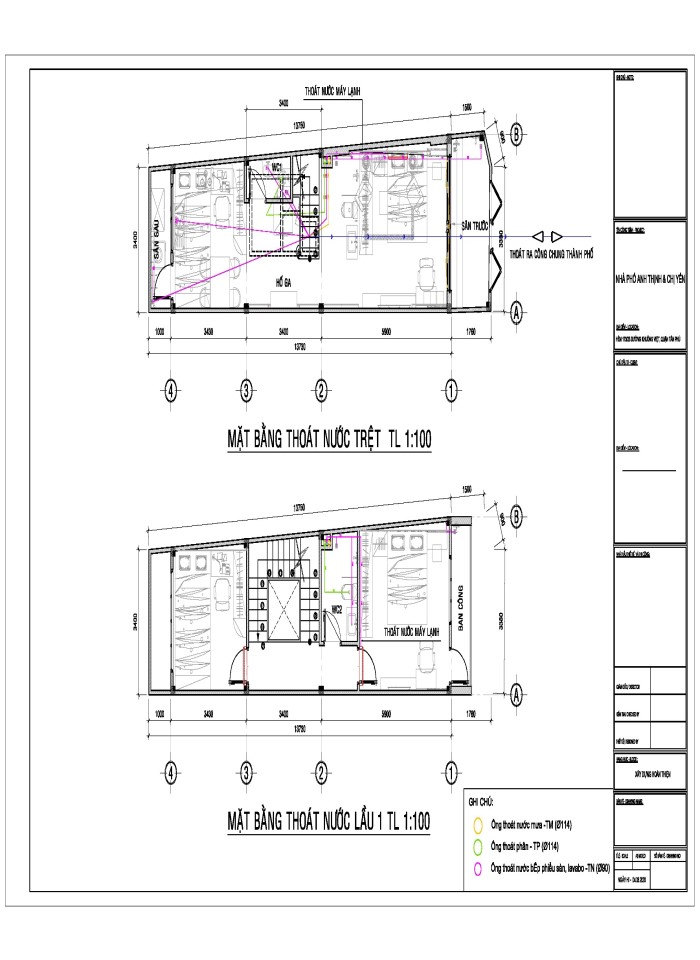 image for page Bản vẽ thiết kế kiến trúc nhà phố