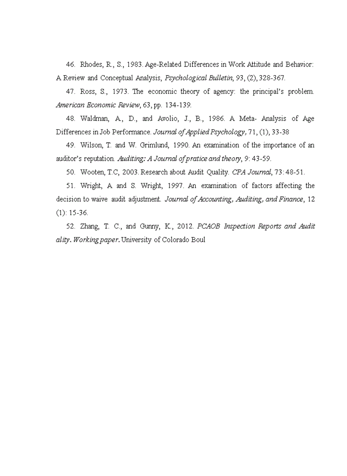 image for page Các nhân tố ảnh hưởng đến chất lượng hoạt động dịch vụ kiểm toán độc lập - nghiên cứu thực nghiệm tại thành phố hồ chí minh