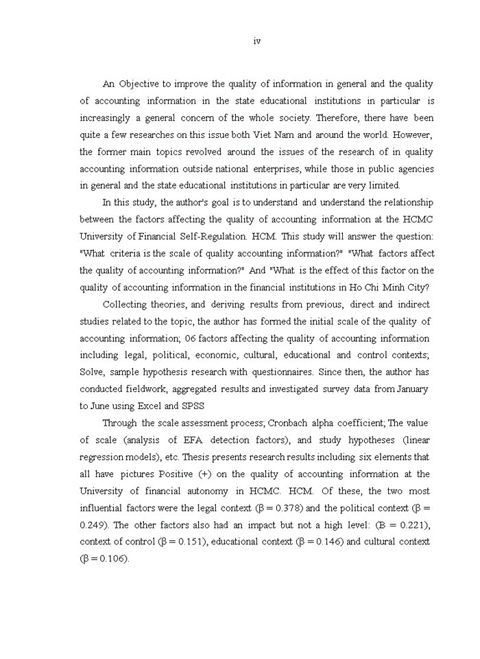 image for page Các nhân tố ảnh hưởng đến chất lượng thông tin kế toán của các trường đại học tự chủ tài chính tại khu vực tp.hcm