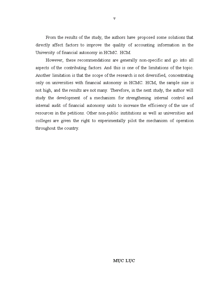 image for page Các nhân tố ảnh hưởng đến chất lượng thông tin kế toán của các trường đại học tự chủ tài chính tại khu vực tp.hcm