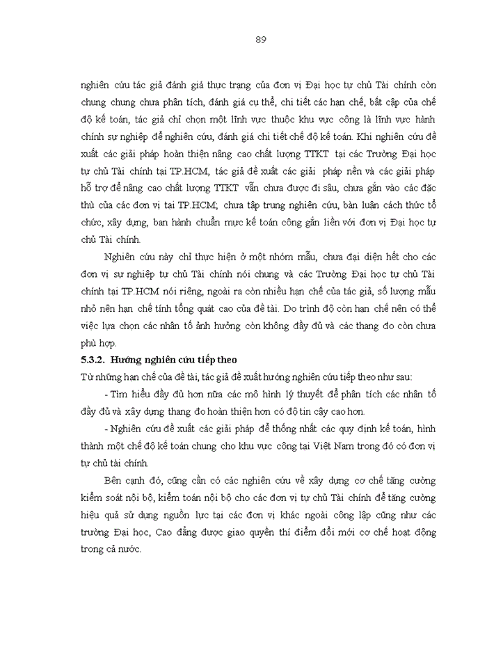 image for page Các nhân tố ảnh hưởng đến chất lượng thông tin kế toán của các trường đại học tự chủ tài chính tại khu vực tp.hcm