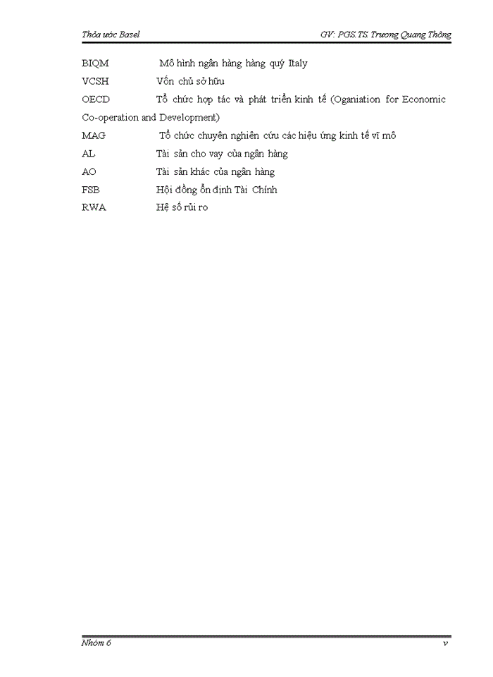image for page Tiểu luận thỏa ước basel lộ trình và thực trạng áp dụng  của các ngân hàng
