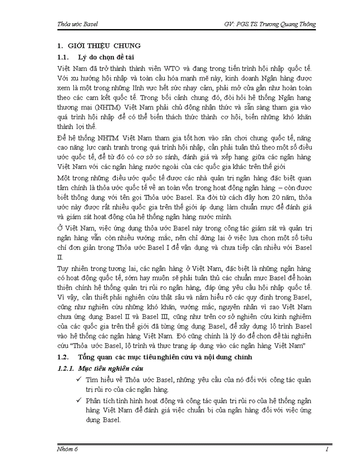 image for page Tiểu luận thỏa ước basel lộ trình và thực trạng áp dụng  của các ngân hàng