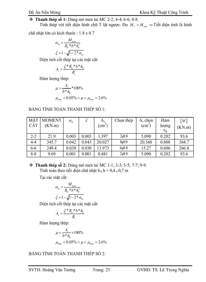 image for page Hướng dẫn đồ án móng bằng và móng cọc