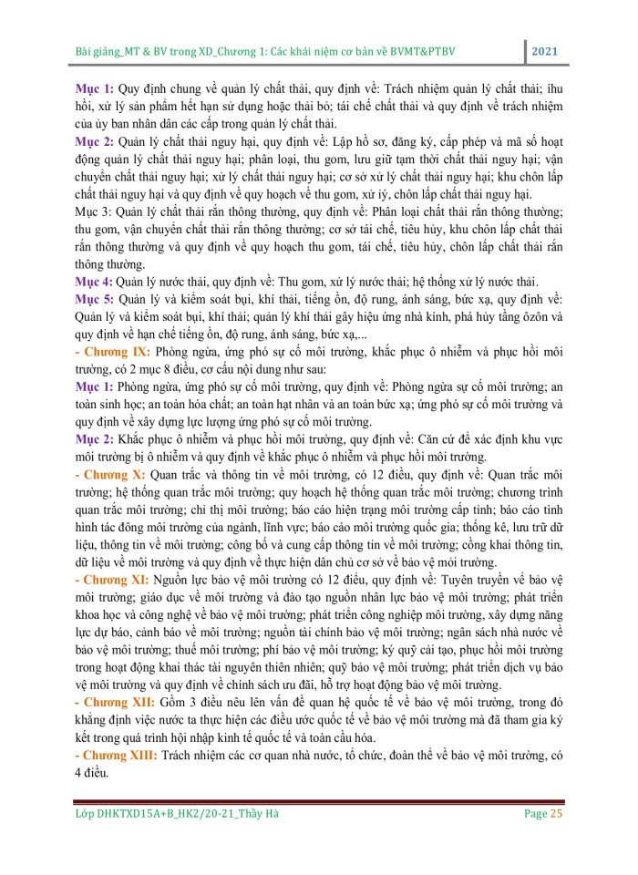 image for page Các khái niệm cơ bản về bảo vệ môi trường và phát triển bển vững