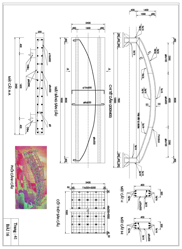 Bản vẽ kết cấu bê tông