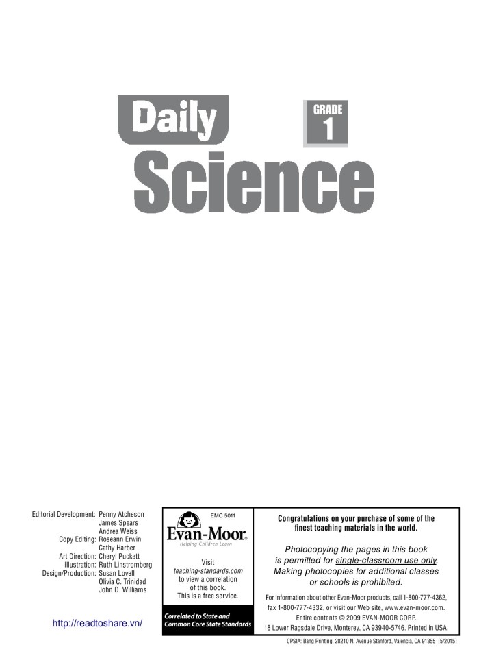image for page Daily Science G1
