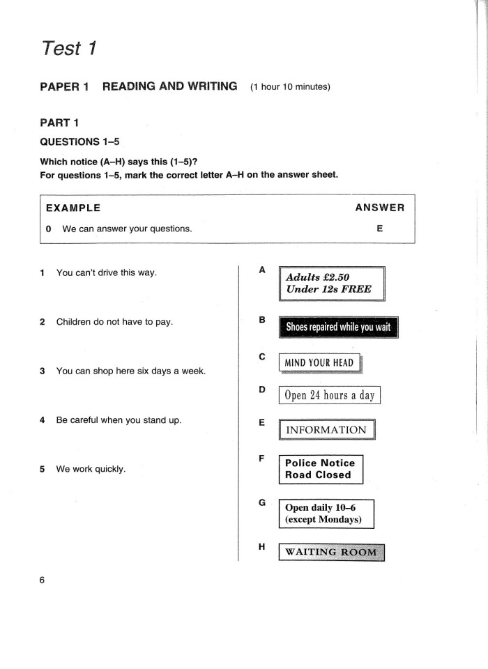 image for page Cambridge key english test1