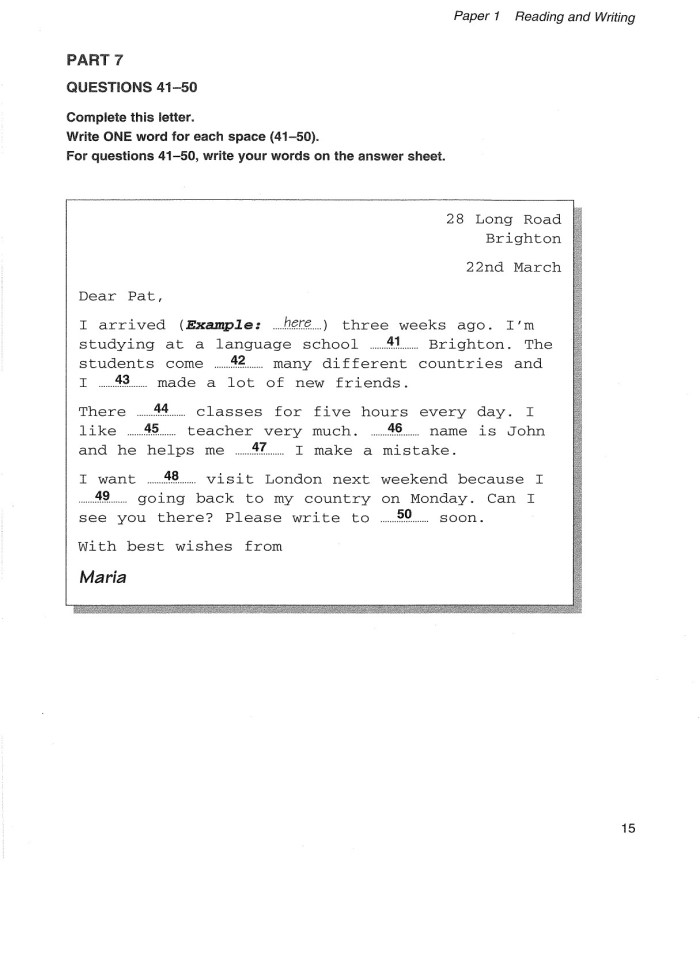 image for page Cambridge key english test1