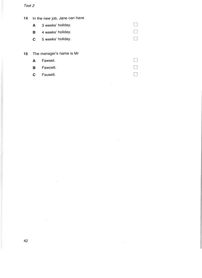 image for page Cambridge key english test1
