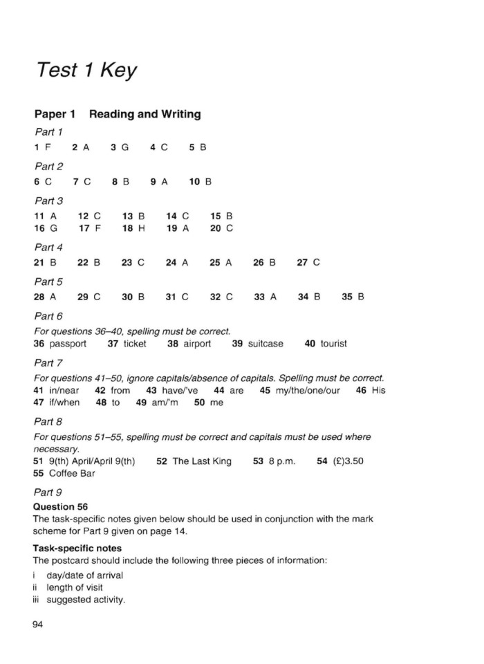 image for page Cambridge key english test1