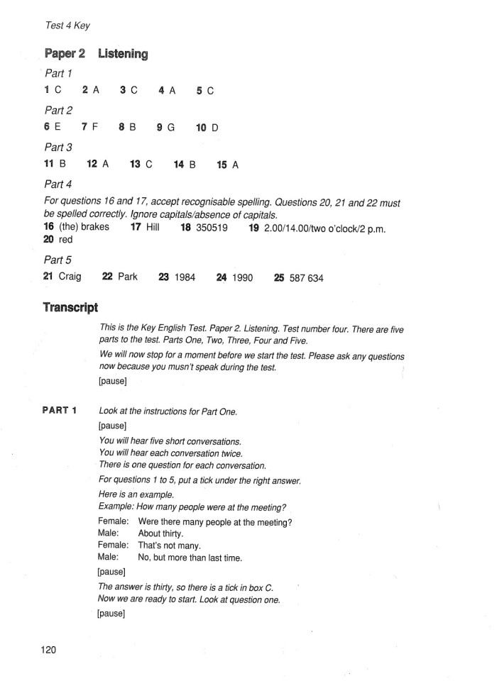 image for page Cambridge key english test1