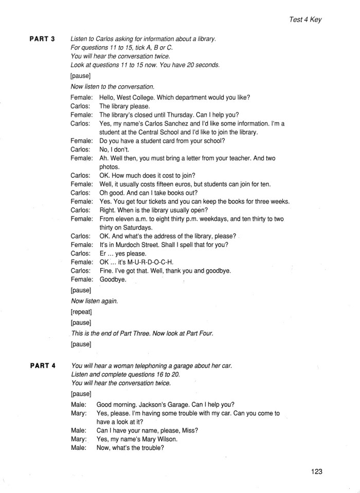 image for page Cambridge key english test1