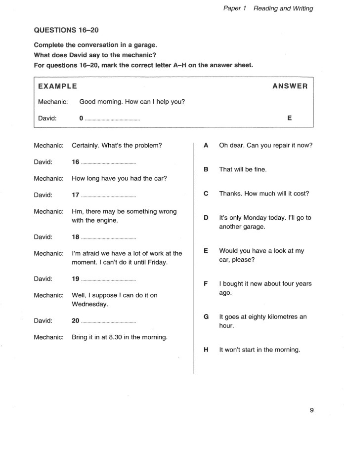 image for page Cambridge key english test 3