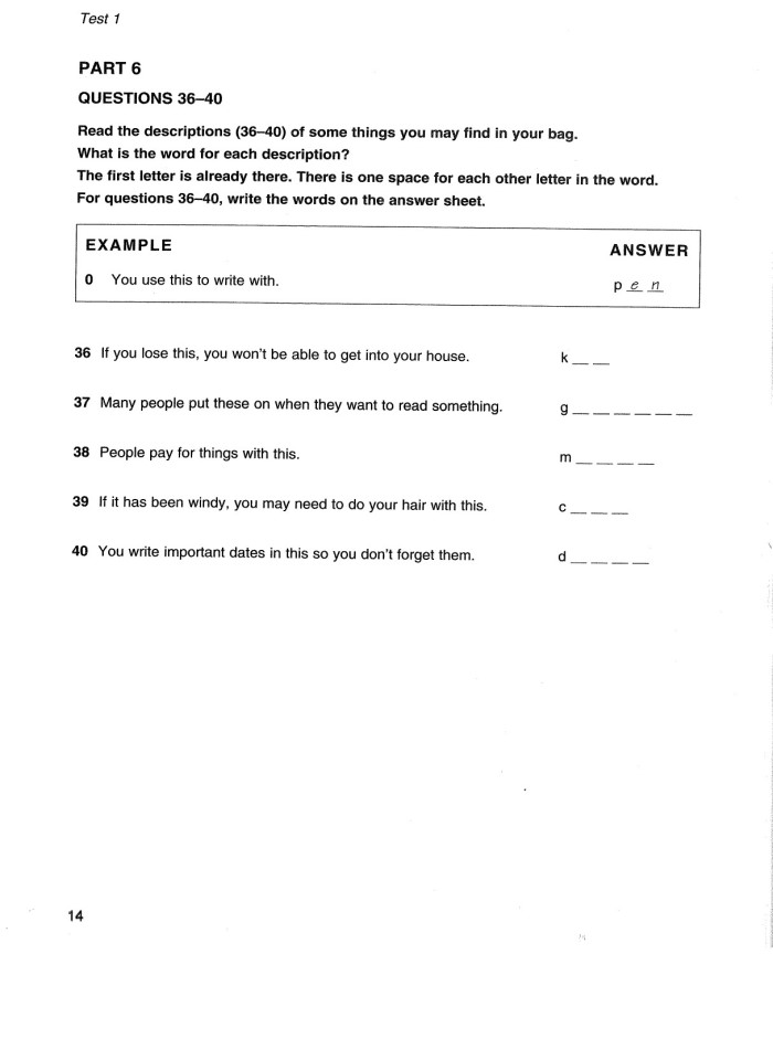 image for page Cambridge key english test 3