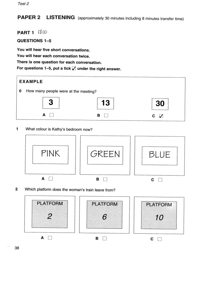 image for page Cambridge key english test 3