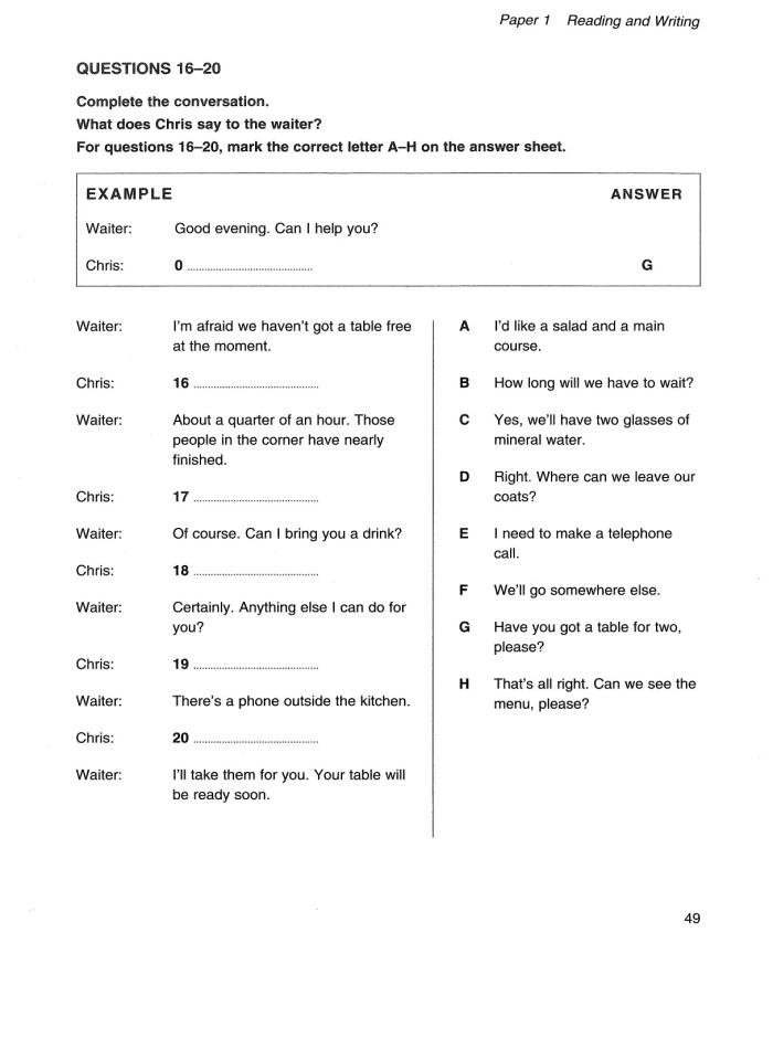 image for page Cambridge key english test 3