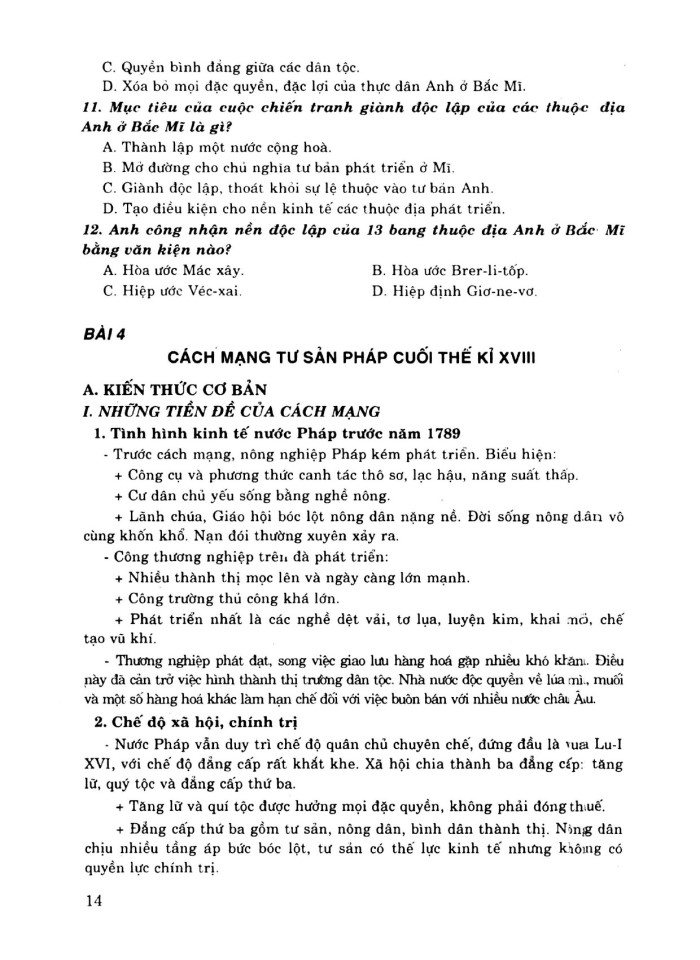 image for page Kiến thức cơ bản và câu hỏi trắc nghiệm lịch sử 11 nâng cao