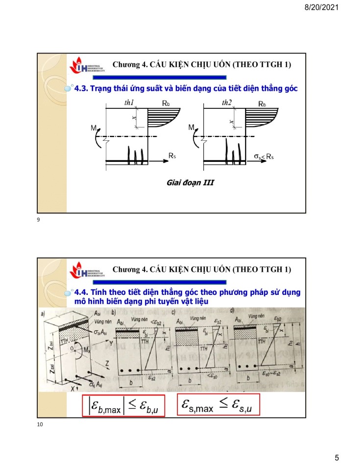 Cấu kiện chịu uốn (theo ttgh 1)