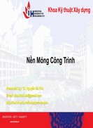 Khái niệm về nền móng công trình
