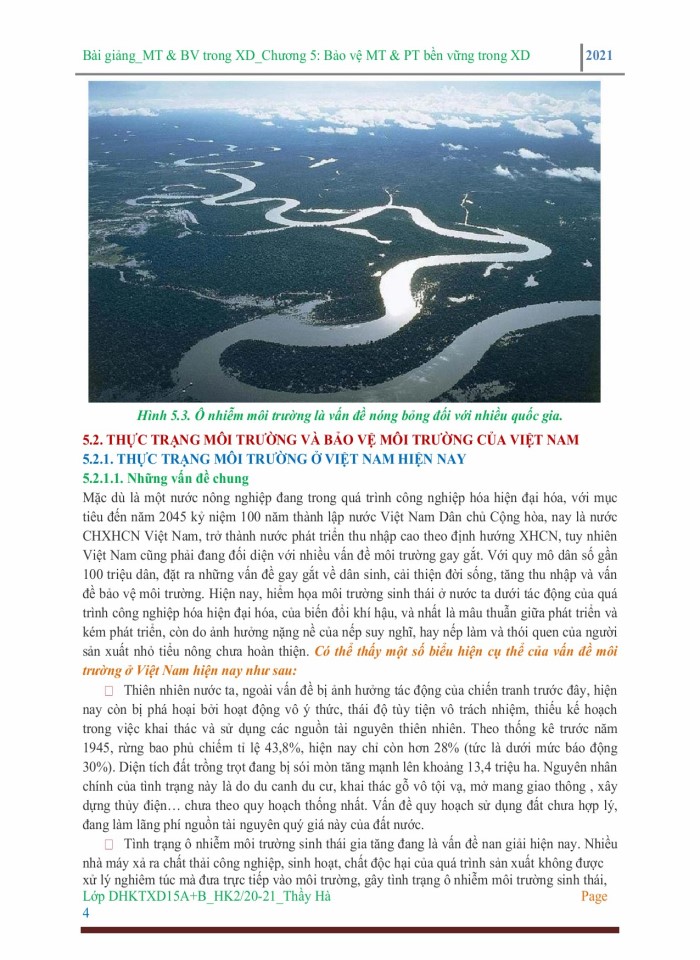 image for page Bảo vệ môi trường và phát triển bền vững trong xây dựng