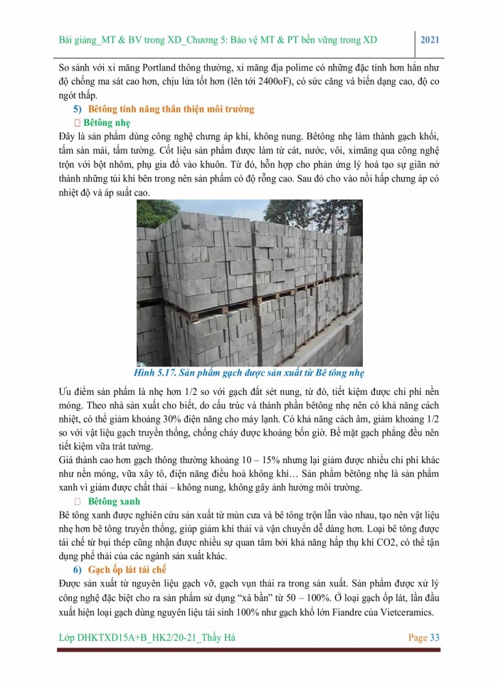 image for page Bảo vệ môi trường và phát triển bền vững trong xây dựng