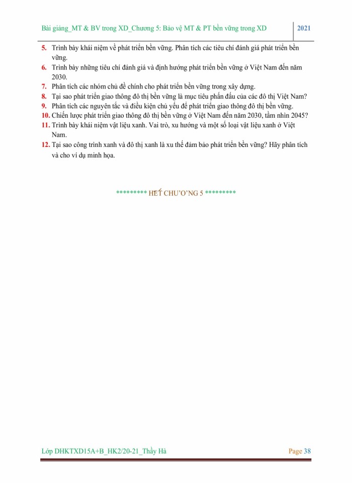 image for page Bảo vệ môi trường và phát triển bền vững trong xây dựng