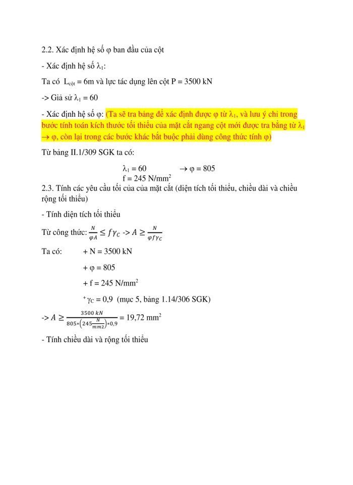 image for page Bài tập cột