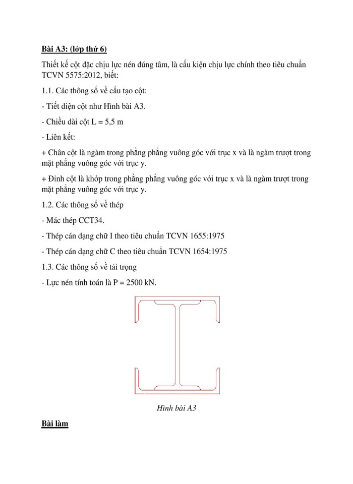 image for page Bài tập cột