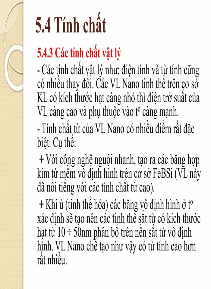 image for page Thành phần, cấu trúc và tính chất vật liệu nano
