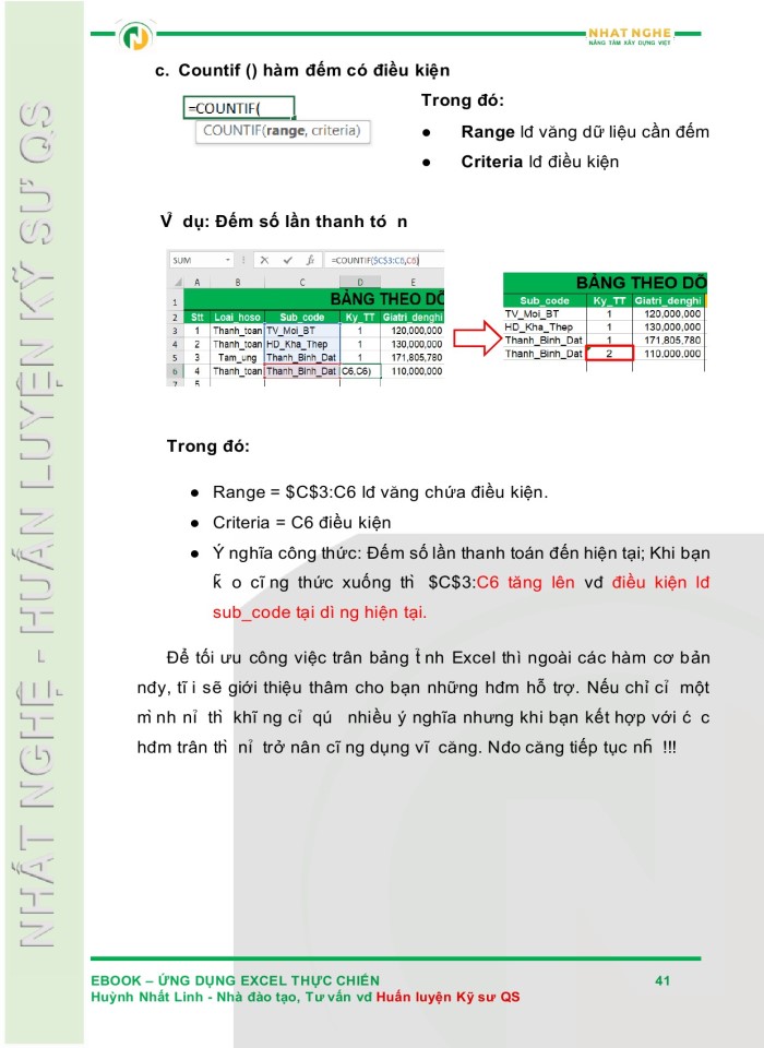 image for page Ứng dụng Excel thực chiến