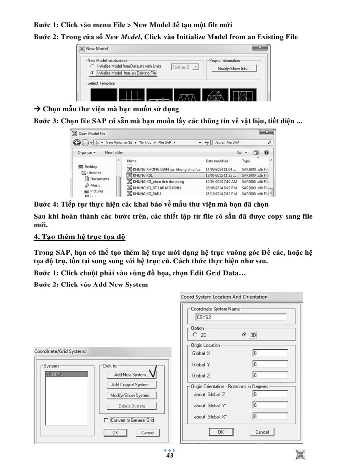 image for page Tạo mô hình kết cấu