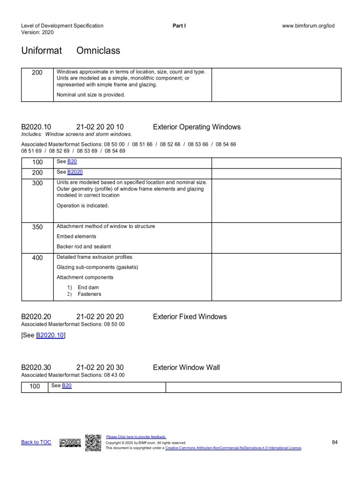 image for page LOD Spec 2020 For Building Information Models