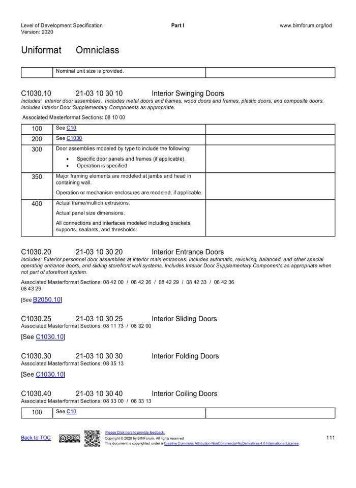 image for page LOD Spec 2020 For Building Information Models