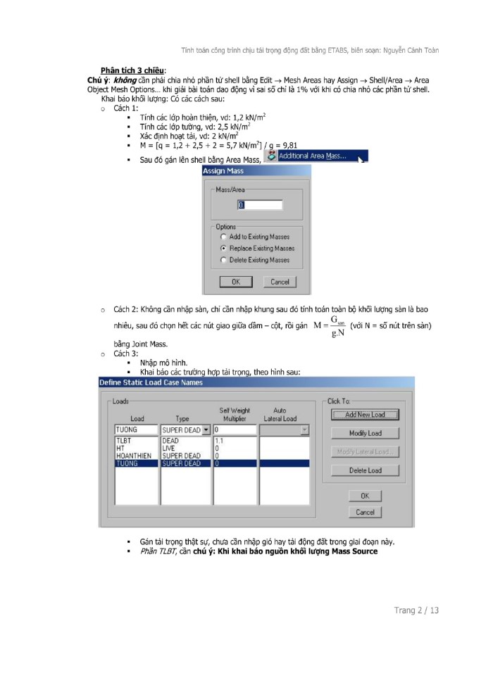 image for page Thiết kế công trình chịu tác động của tải trọng động đất bằng Etabs