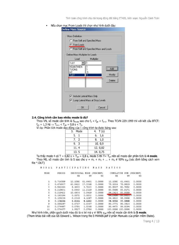 image for page Thiết kế công trình chịu tác động của tải trọng động đất bằng Etabs