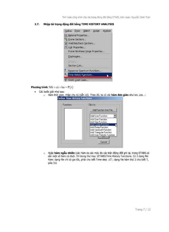 image for page Thiết kế công trình chịu tác động của tải trọng động đất bằng Etabs