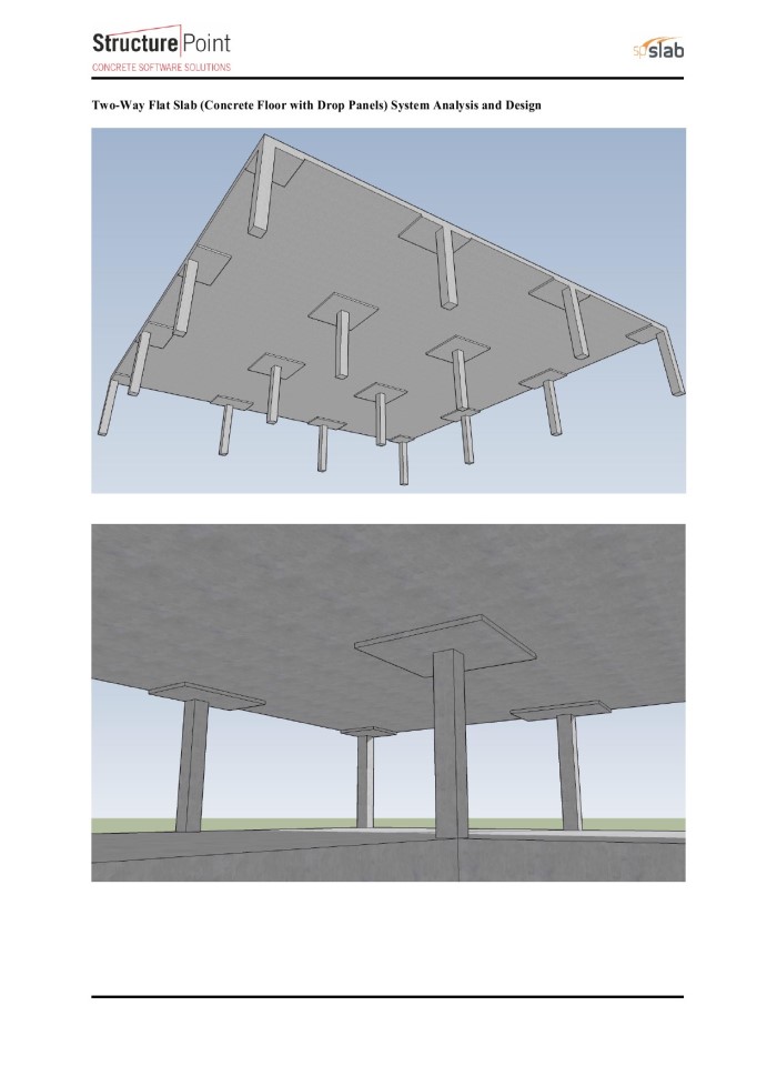 image for page Two-Way Flat Slab (Concrete Floor with Drop Panels) System Analysis and Design