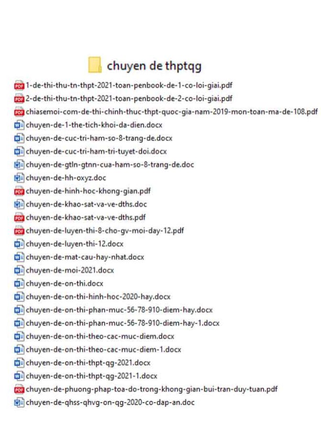 Chuyên đề và sổ tay luyện thi THPT Quốc gia năm 2021