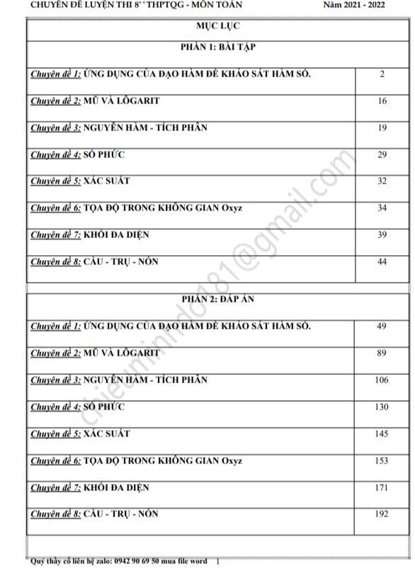 image for page Chuyên đề và sổ tay luyện thi THPT Quốc gia năm 2021