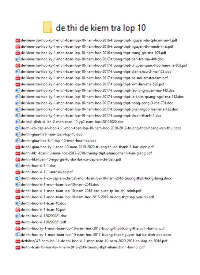 image for page Tuyển tập bộ đề thi và đề kiểm tra học kì 1 lớp 10