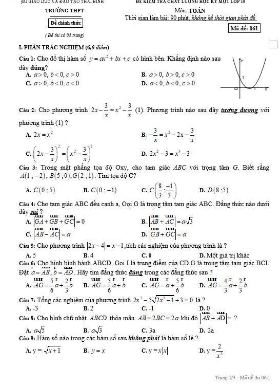 image for page Tuyển tập bộ đề thi và đề kiểm tra học kì 1 lớp 10