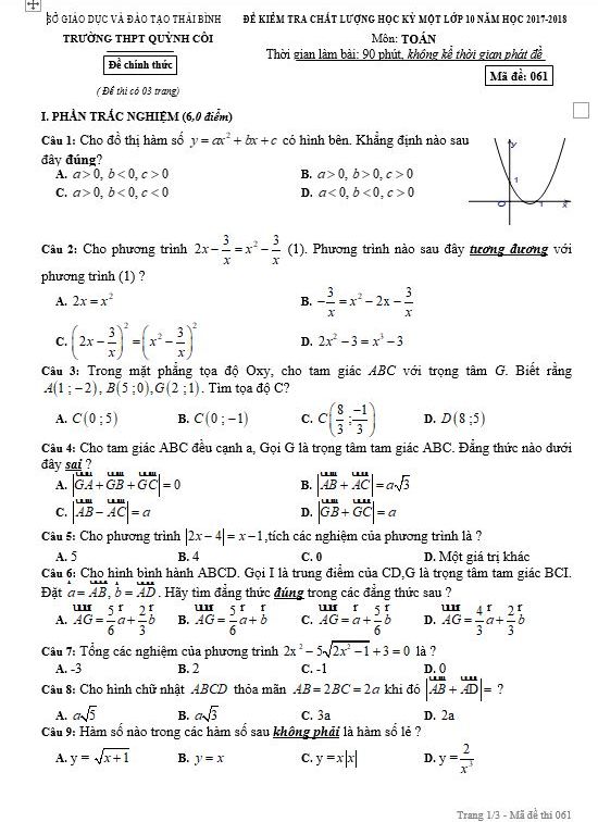 image for page Tuyển tập bộ đề thi và đề kiểm tra học kì 1 lớp 10