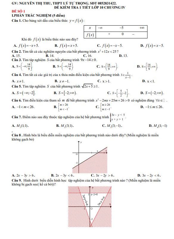 image for page Bộ đề ôn luyện môn Toán học kì 2 lớp 10